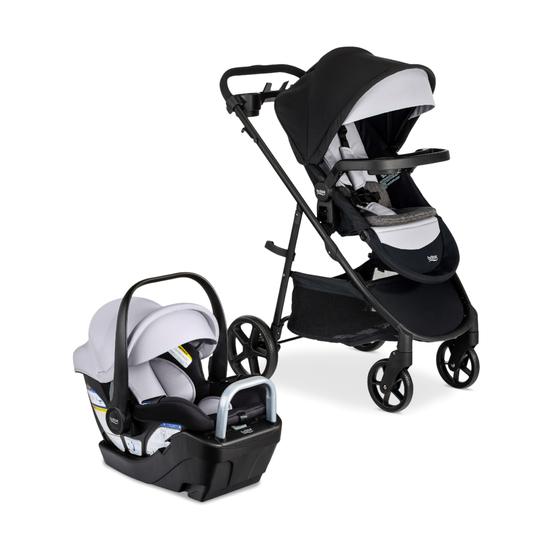 Britax Willow Brook S+ Travel System - Glacier Onyx.