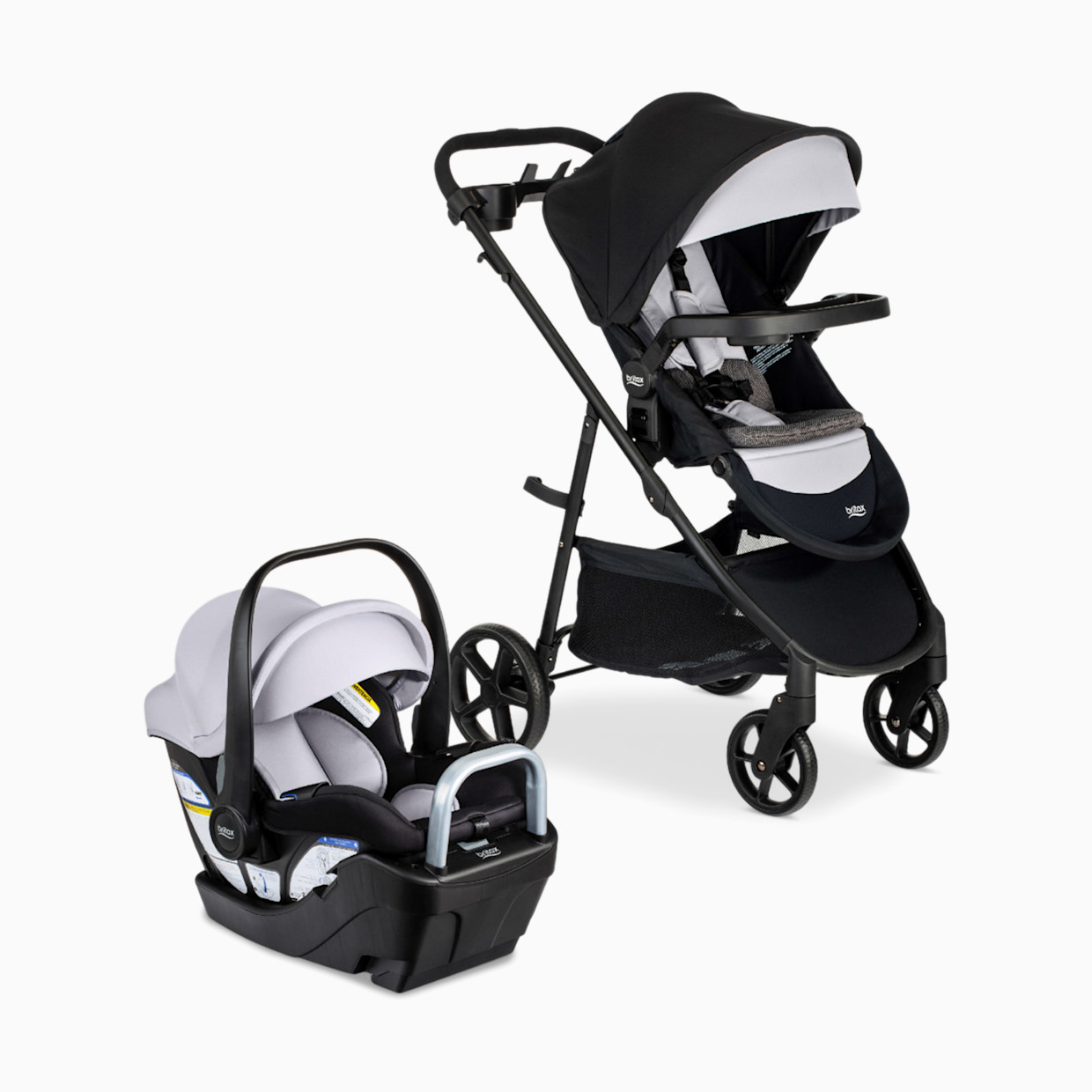 Britax Willow Brook S+ Travel System - Glacier Onyx.