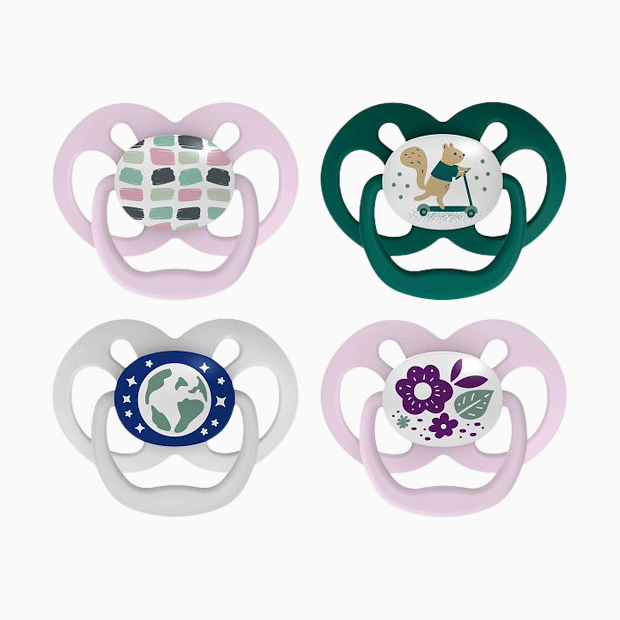 Dr. Brown's Advantage Pacifier (4-Pack) - Purple Nature, 2.