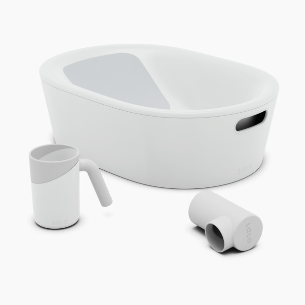 Lalo Bathtime Starter Kit - Tub & Accessories - Coconut.