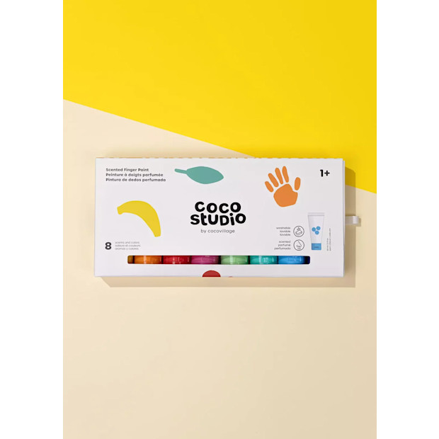 Coco Village Scented Fingerpaint Set - 8 colors.