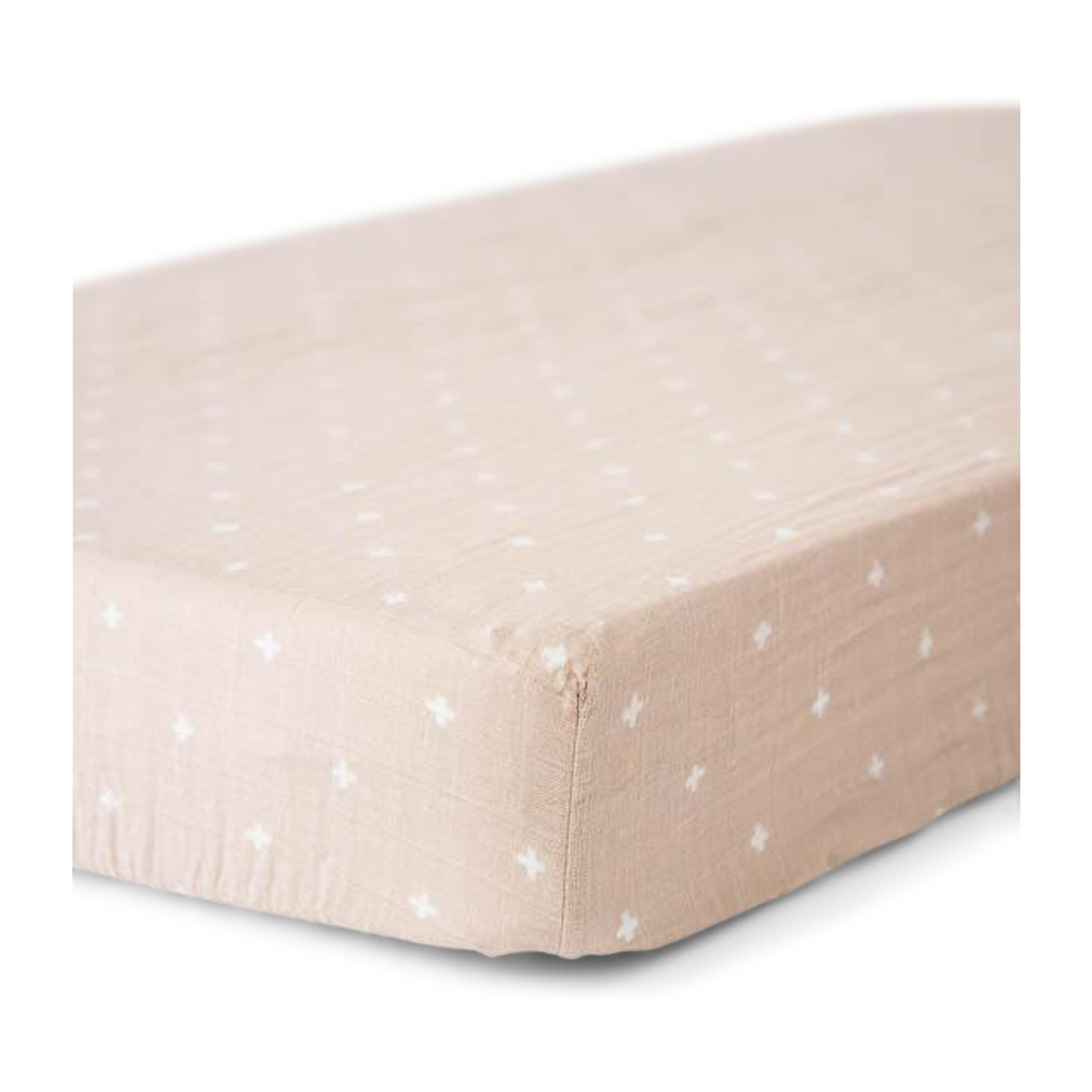 Little Unicorn Cotton Muslin Crib Sheet Taupe Cross Babylist Shop