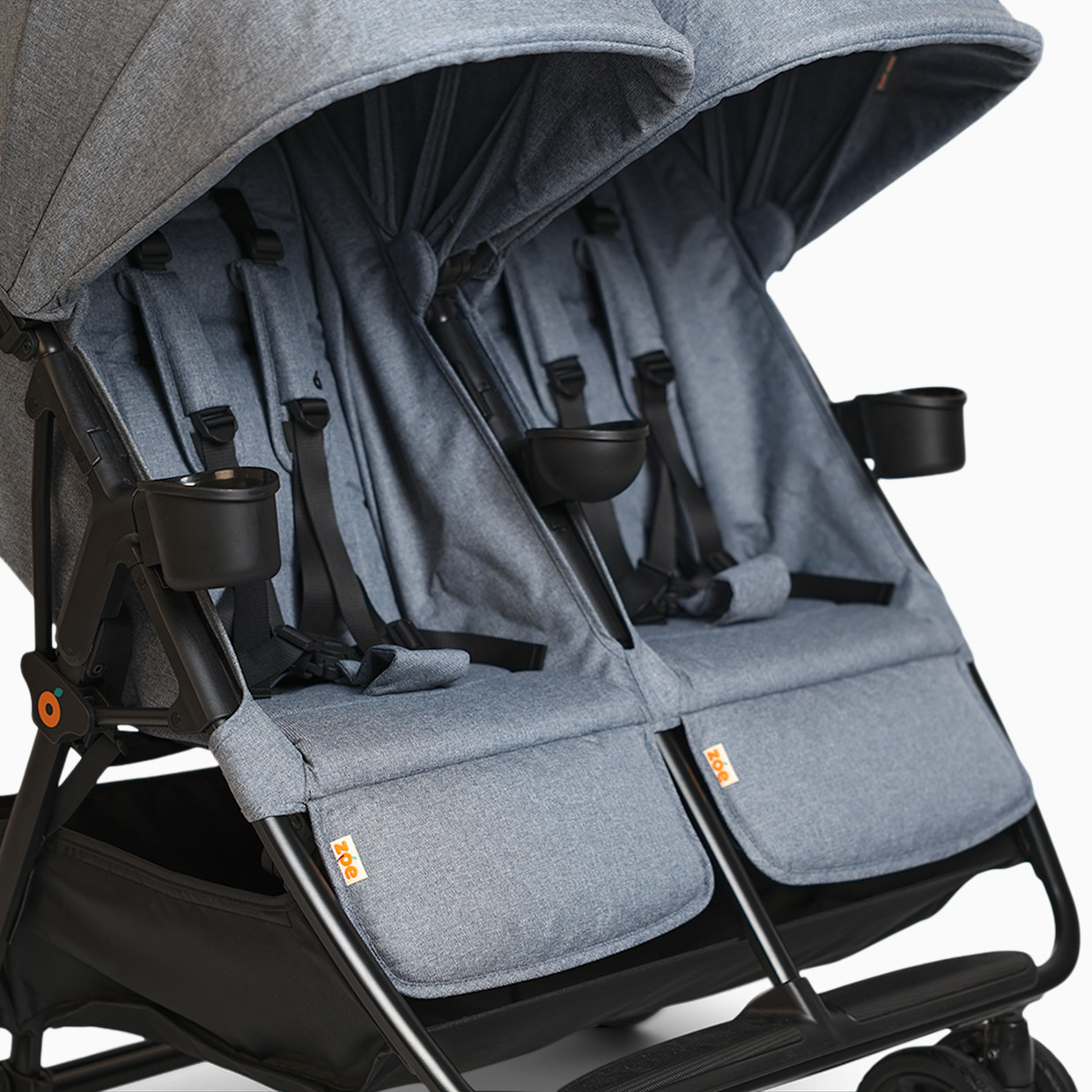 Zoe Twinᵛ³ Double Stroller - Denim.