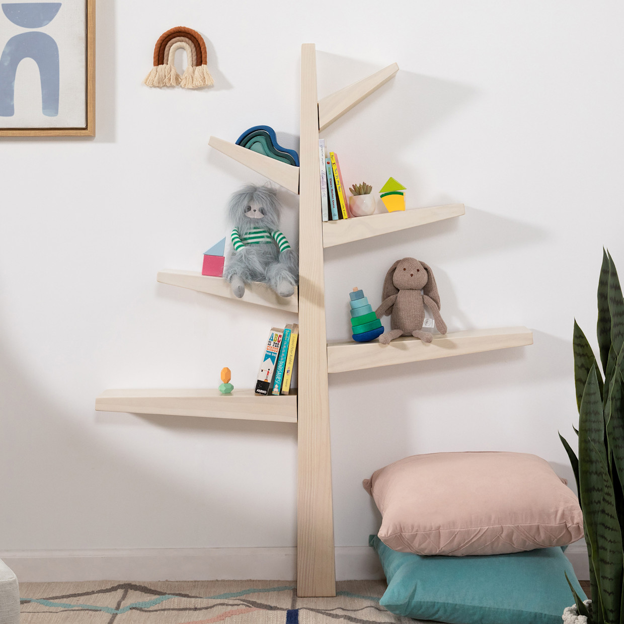 babyletto Spruce Tree Bookcase - Washed Natural.