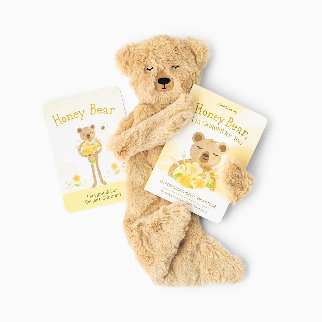 Slumberkins, Inc. Plush Snuggler & Book Bundle - Honey Bear's Gratitude.