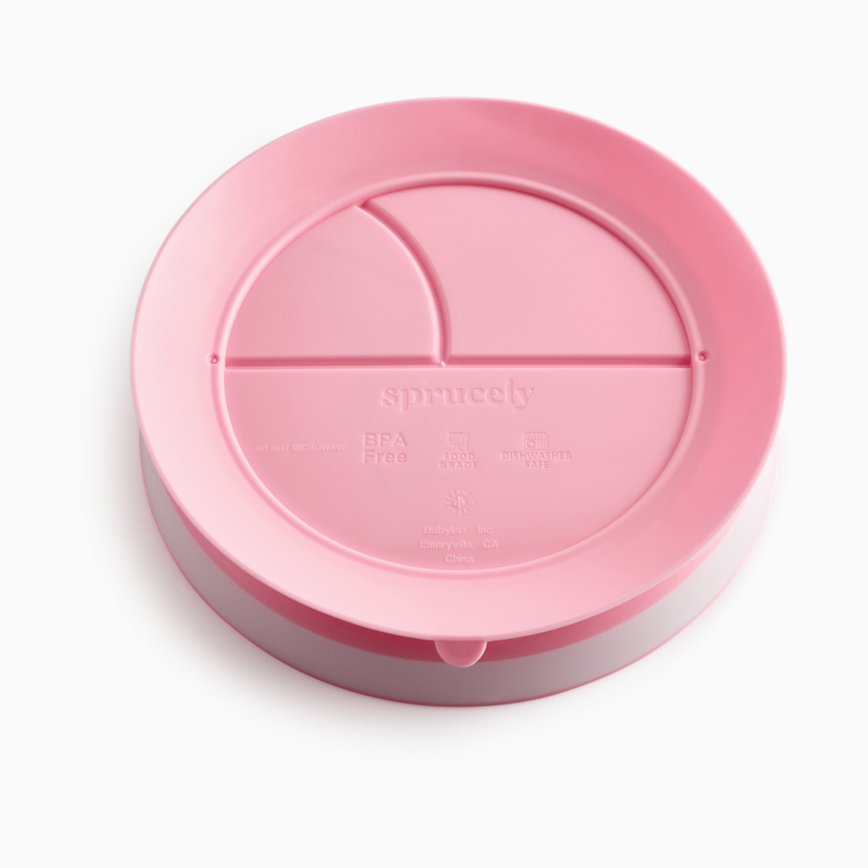Sprucely Suction Plate (2 Pack) - Pink/Sand.
