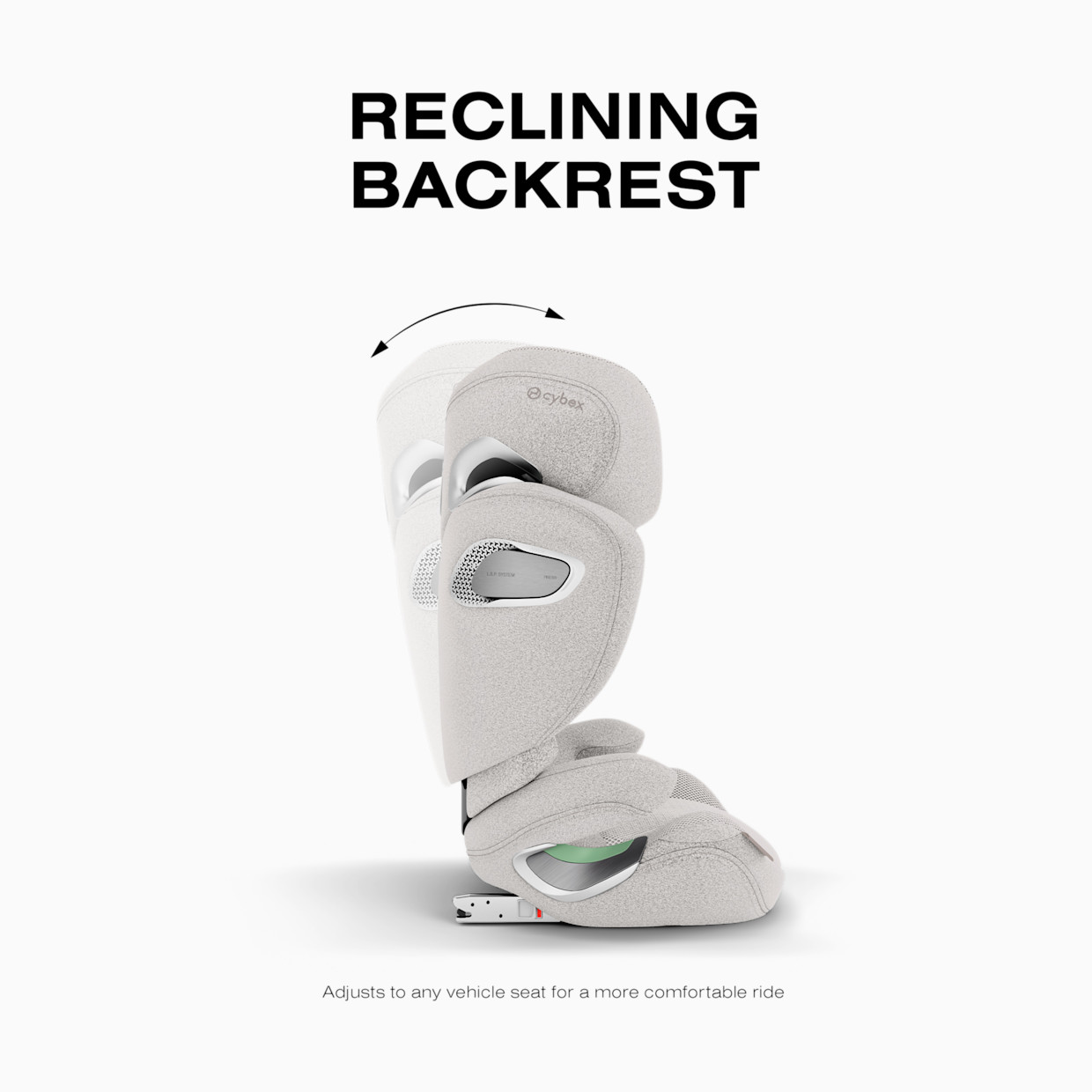 Cybex SOLUTION T High-Back Booster Seat - City Grey.