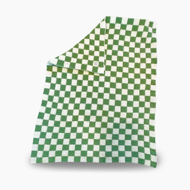 Zalamoon Checkered Solo Blanket - Ivy, 30x40.