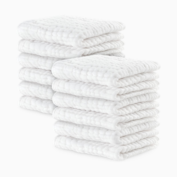 Comfy Cubs 6-Layer Muslin Baby Washcloths Set.