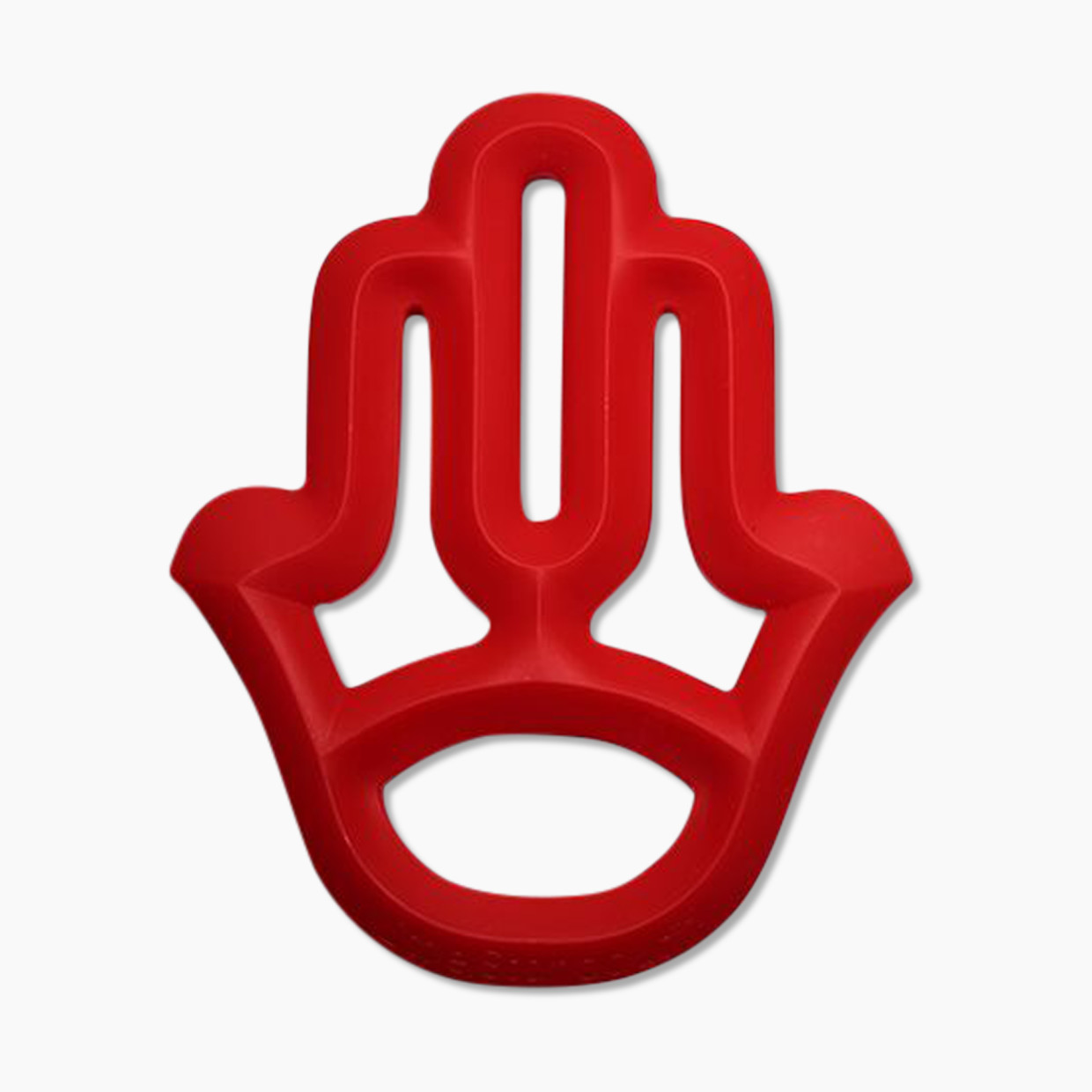 Little Standout Silicone Teether - Hand Red.