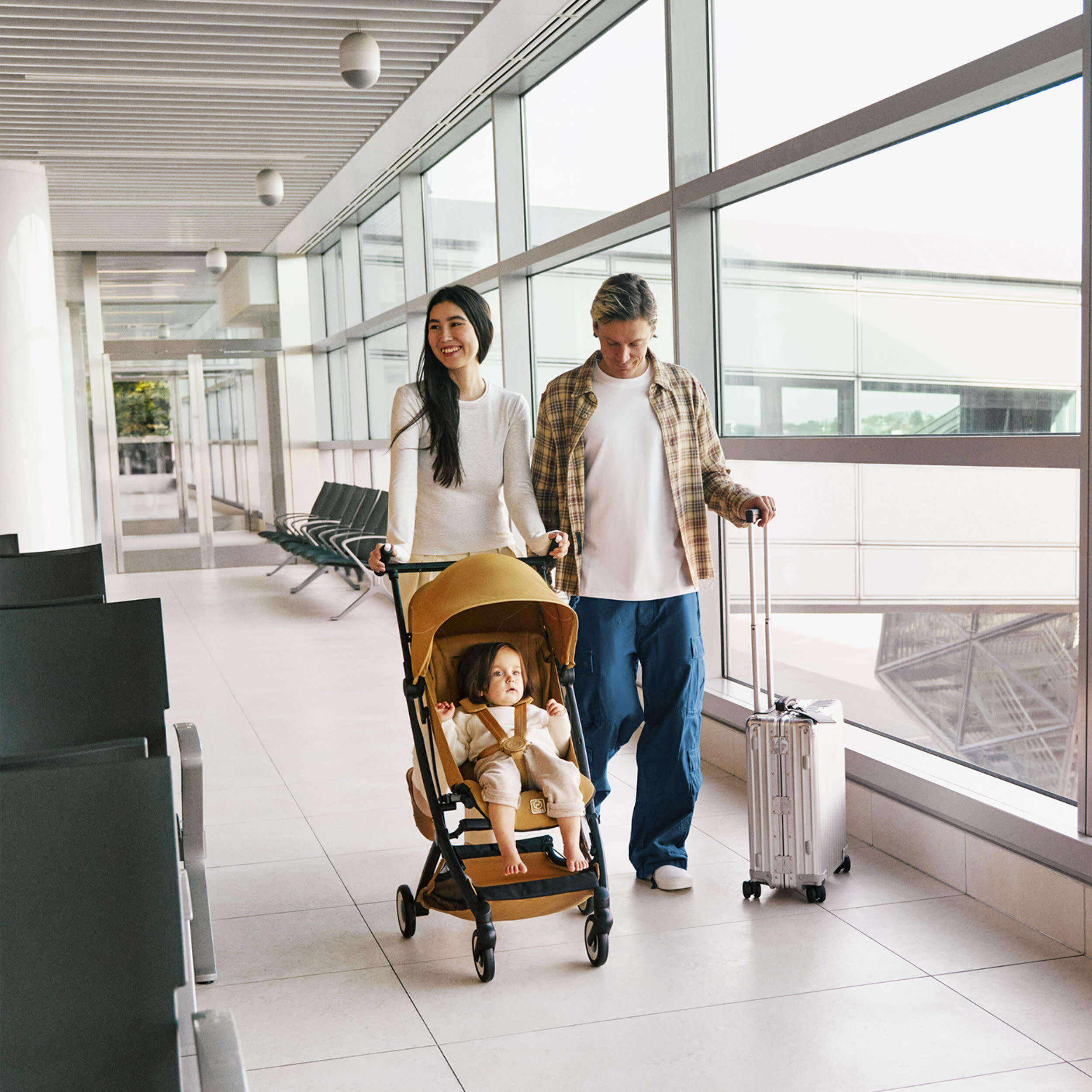 Cybex LIBELLE Ultra Lightweight Travel Stroller - Chocolate Brown.