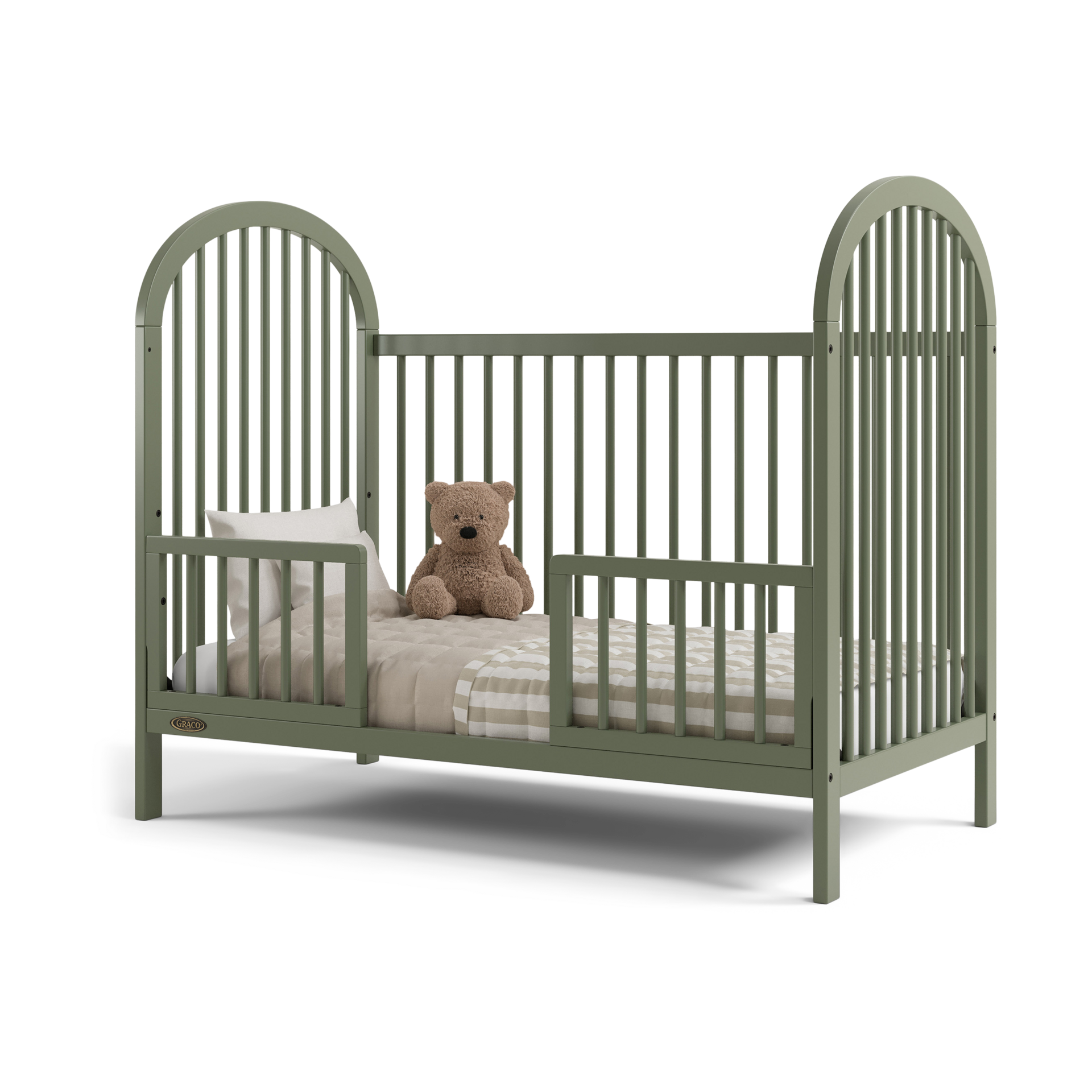 Storkcraft Universal Toddler Safety Guardrail Kit (Dowels) - Olive.
