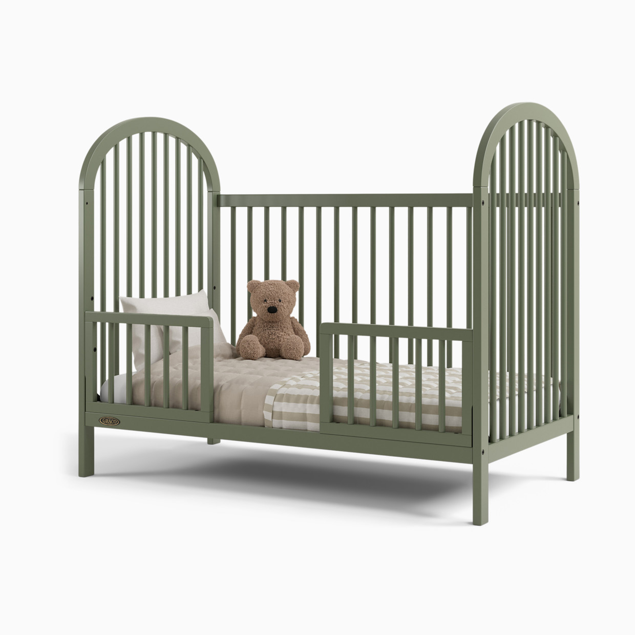 Storkcraft Universal Toddler Safety Guardrail Kit (Dowels) - Olive.