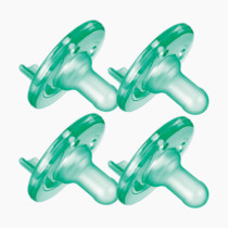 Philips AVENT Soothie Pacifier, 0-3 Months, Green, 4 Pack, SCF190/41
