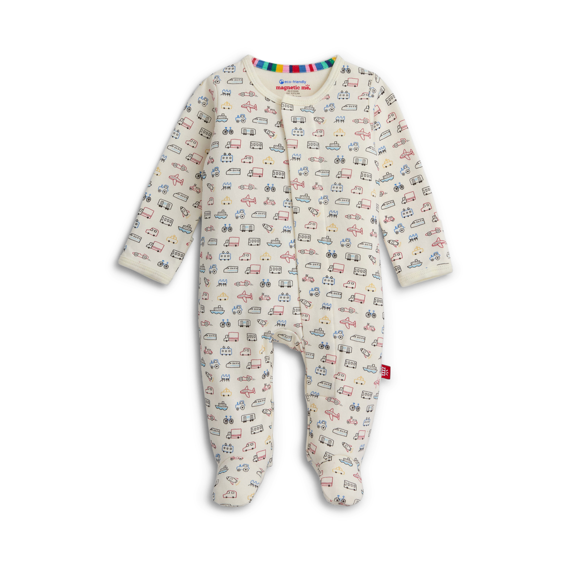 Magnetic Me Organic Cotton Magnetic Footie 2 Pack Bundle.