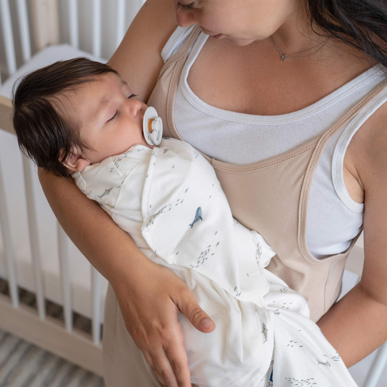 Halo SleepSack Swaddle Cotton - Ocean Life, Small.