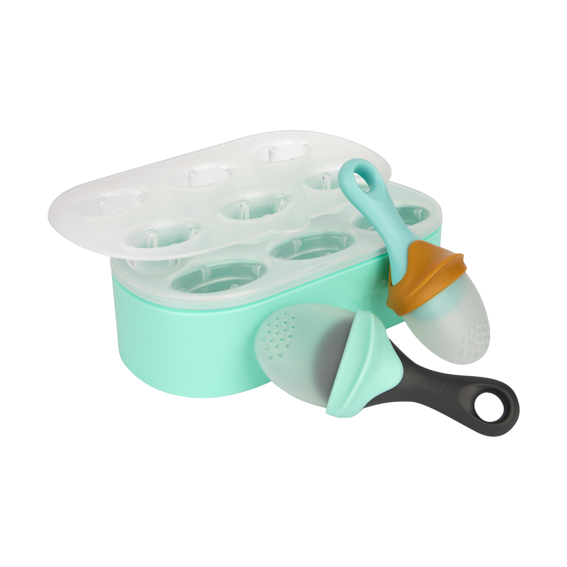 Boon Pulp Popsicle & Freezer Tray + Pulp Silicone Feeder Bundle.
