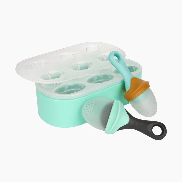 Boon Pulp Popsicle & Freezer Tray + Pulp Silicone Feeder Bundle.