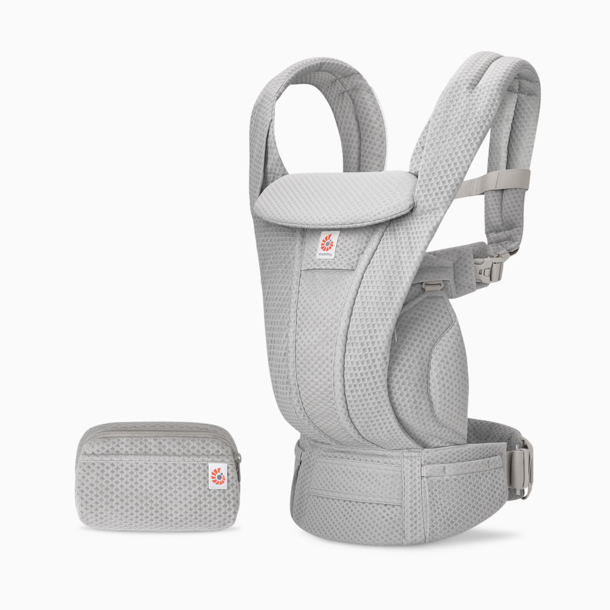 Ergobaby Omni Deluxe Carrier - Pearl Grey Mesh.