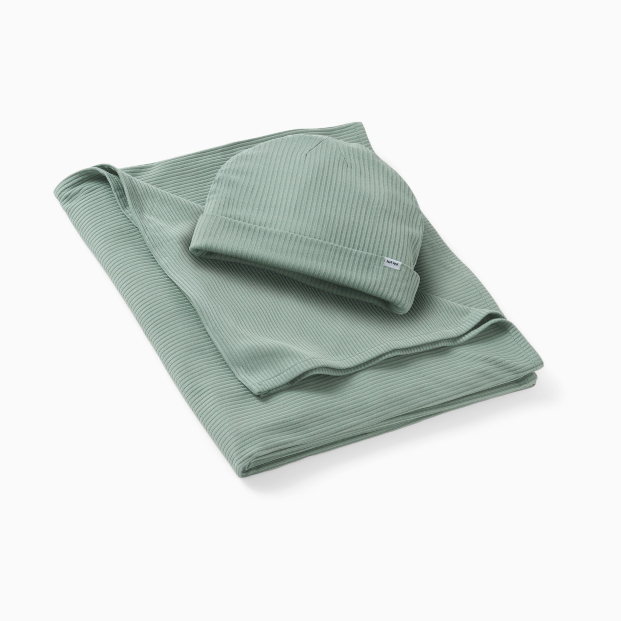 Little Sleepies Swaddle & Infant Beanie Set - Willow, One Size.