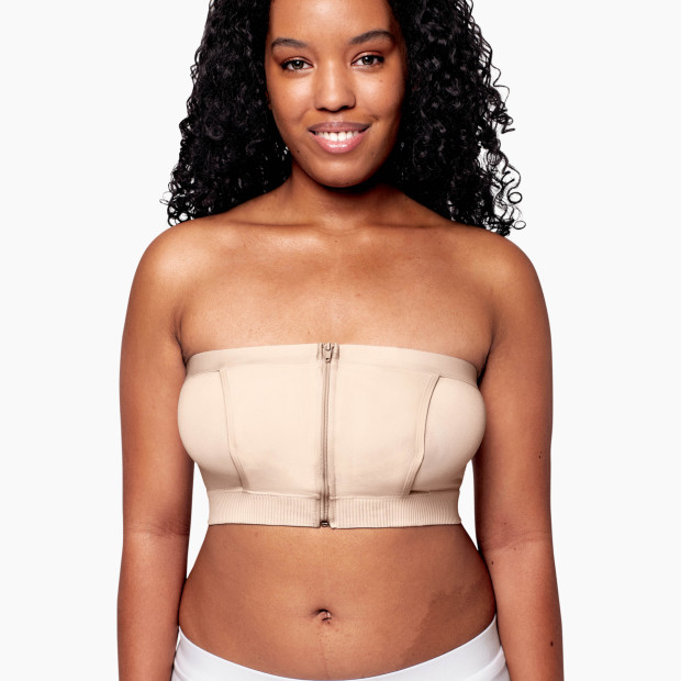 Medela Hands-free Pumping Bustier - Chai, Small.