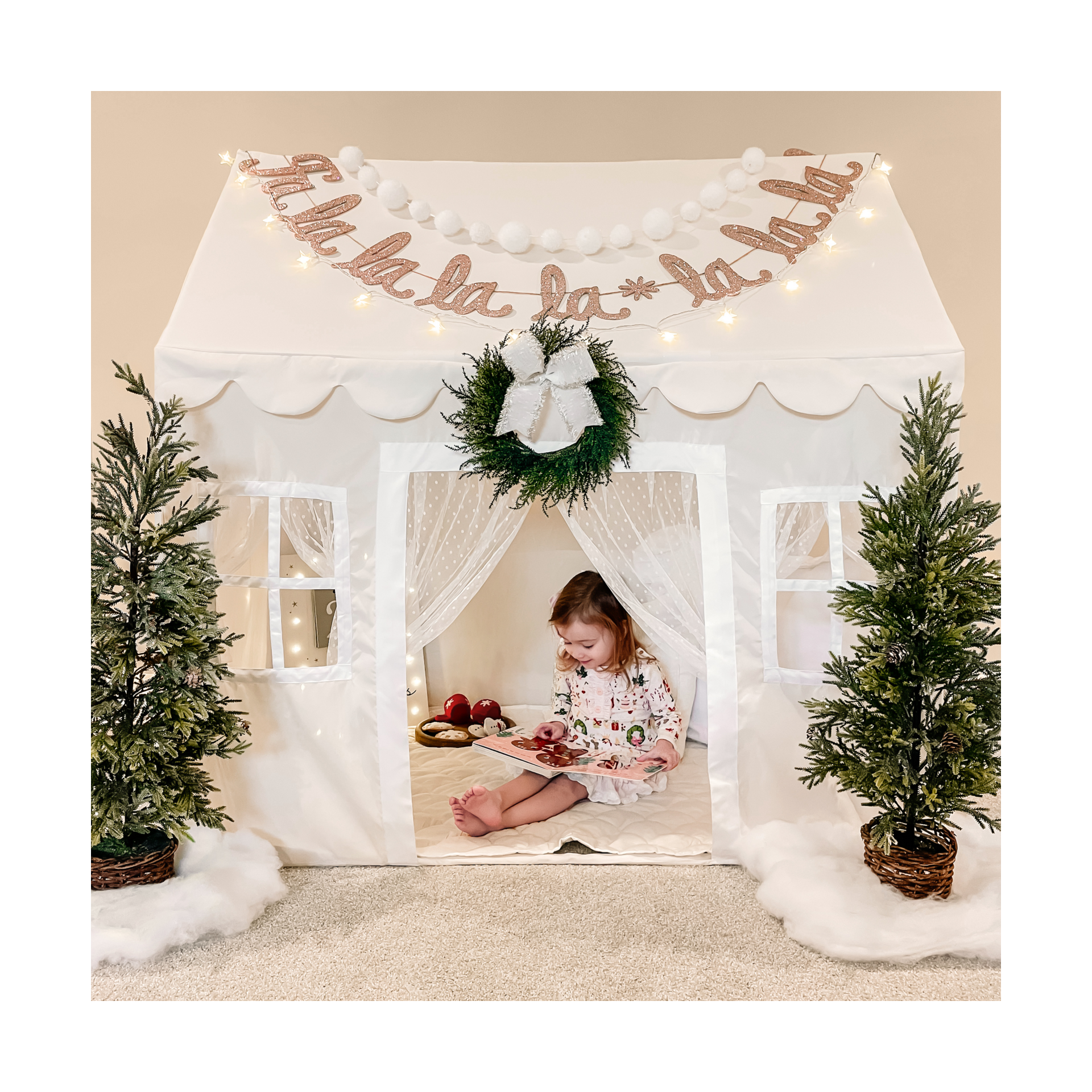 Tiny Land Natural Cream Playhouse.