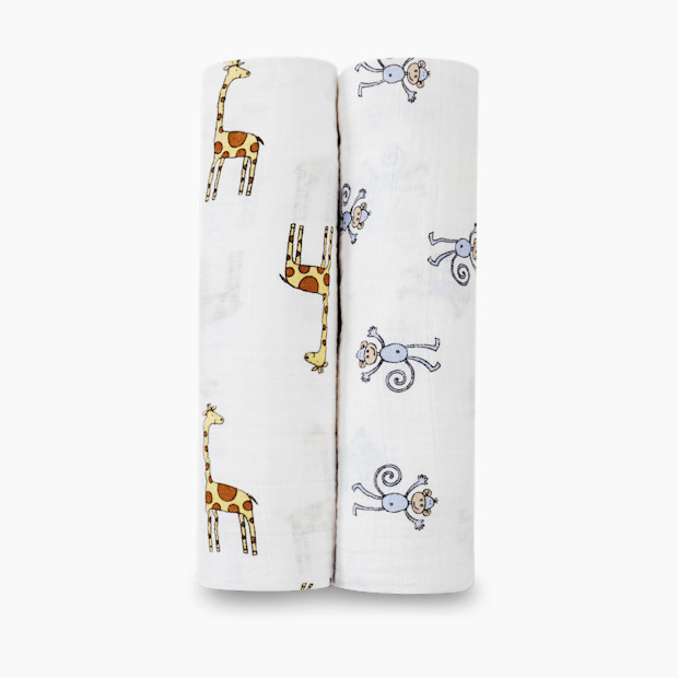 Aden + Anais Classic Swaddle (2 Pack) - Jungle Jam.