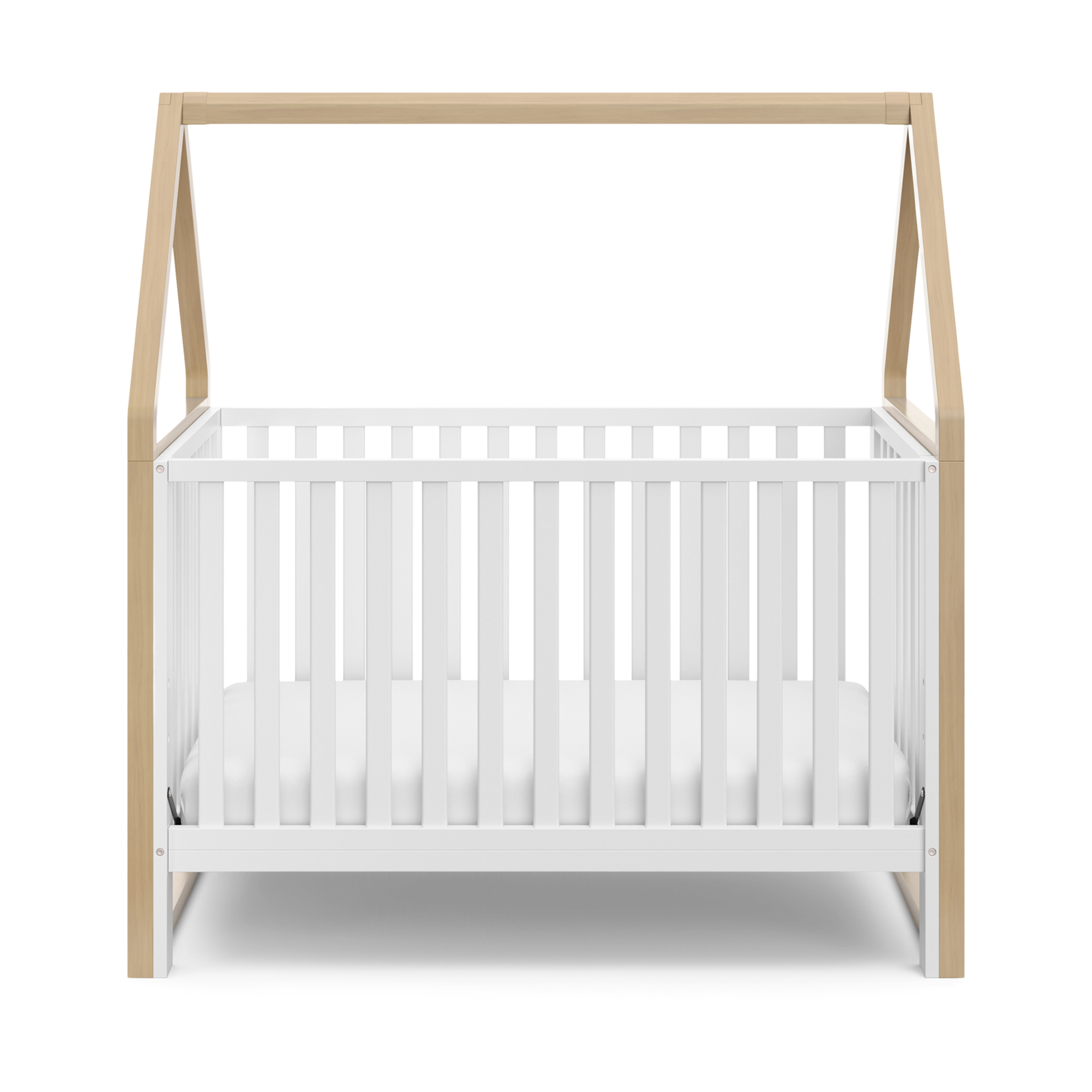Storkcraft Orchard 5-in-1 Convertible Crib - White/Driftwood.