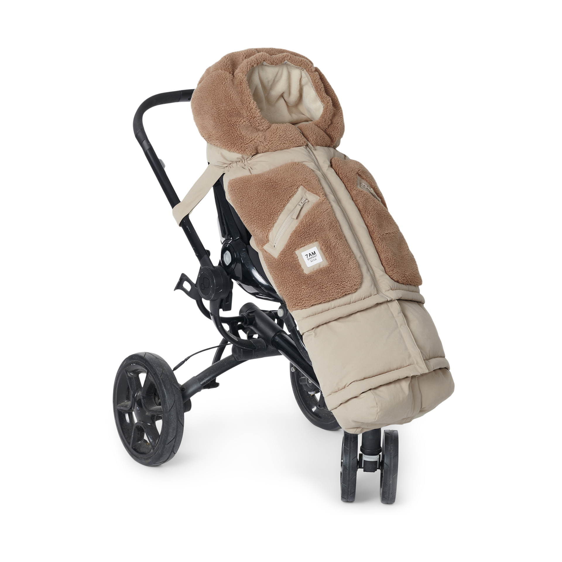 7AM Enfant Blanket 212 - Oat/Cacao, Cappuccino, 6 M-4 T.