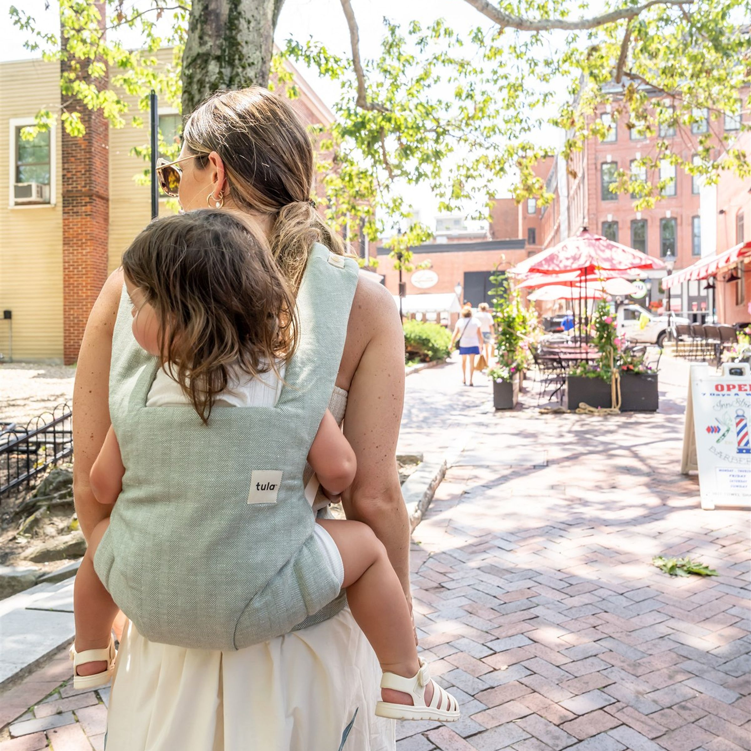 Tula Linen Explore Carrier - Spruce.
