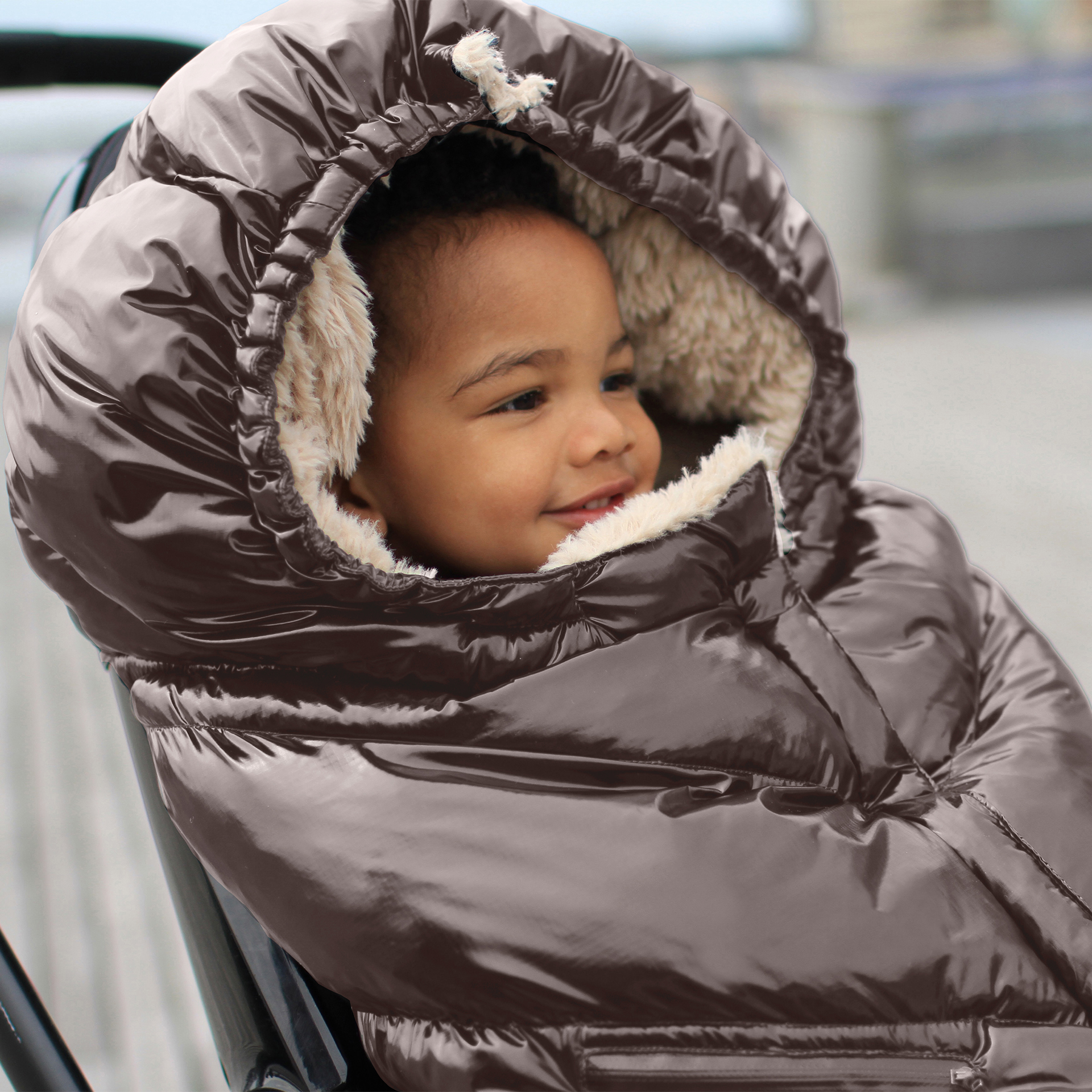 7AM Enfant Blanket 212 - Brown Polar, 6 M-4 T.