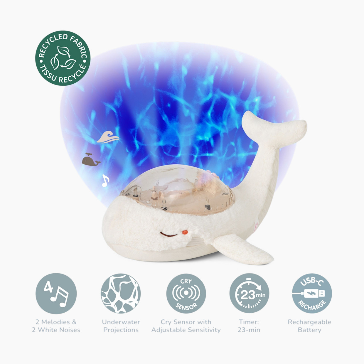 Cloud B Tranquil Whale - White.