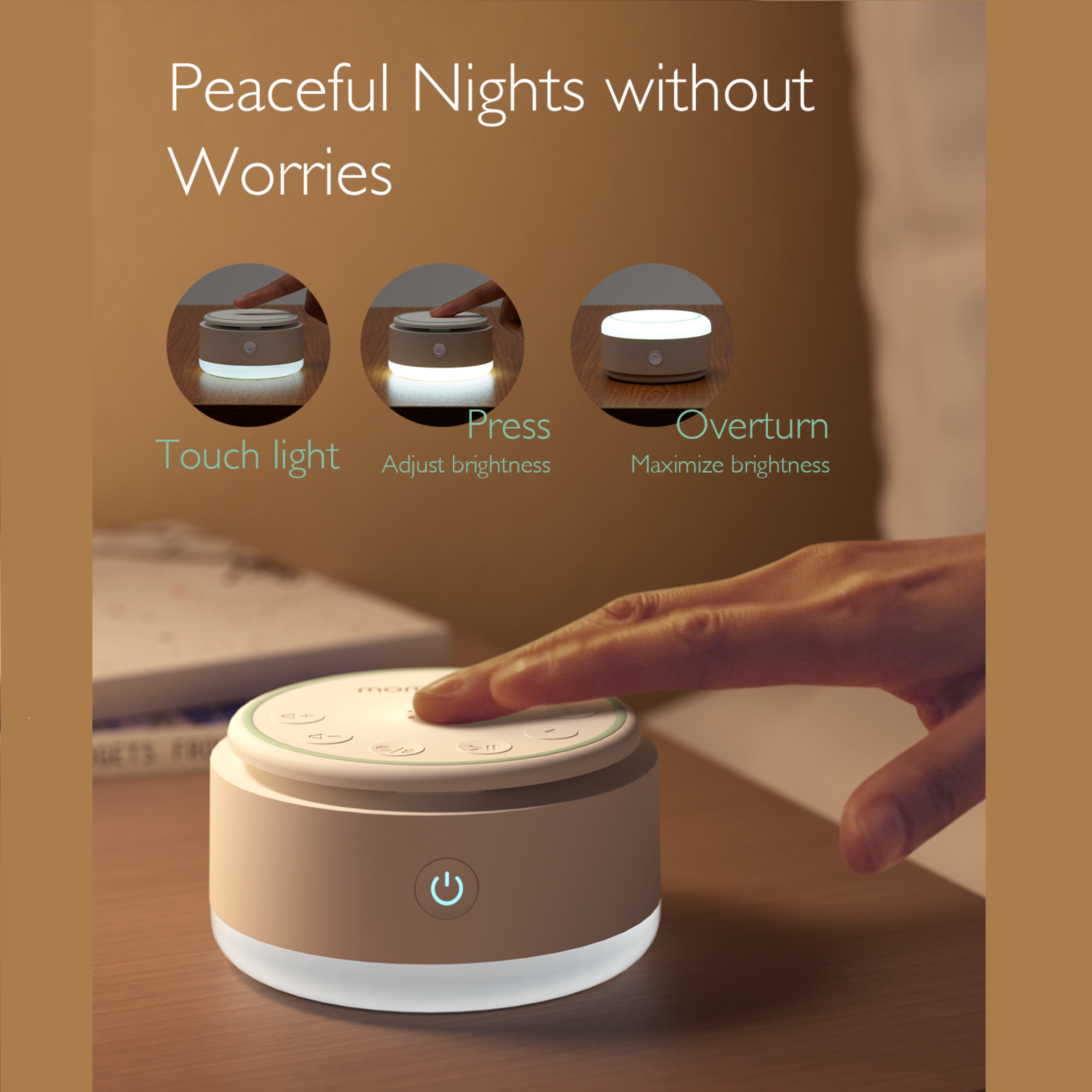 Momcozy Portable White Noise Machine with 20 Soothing Sounds.