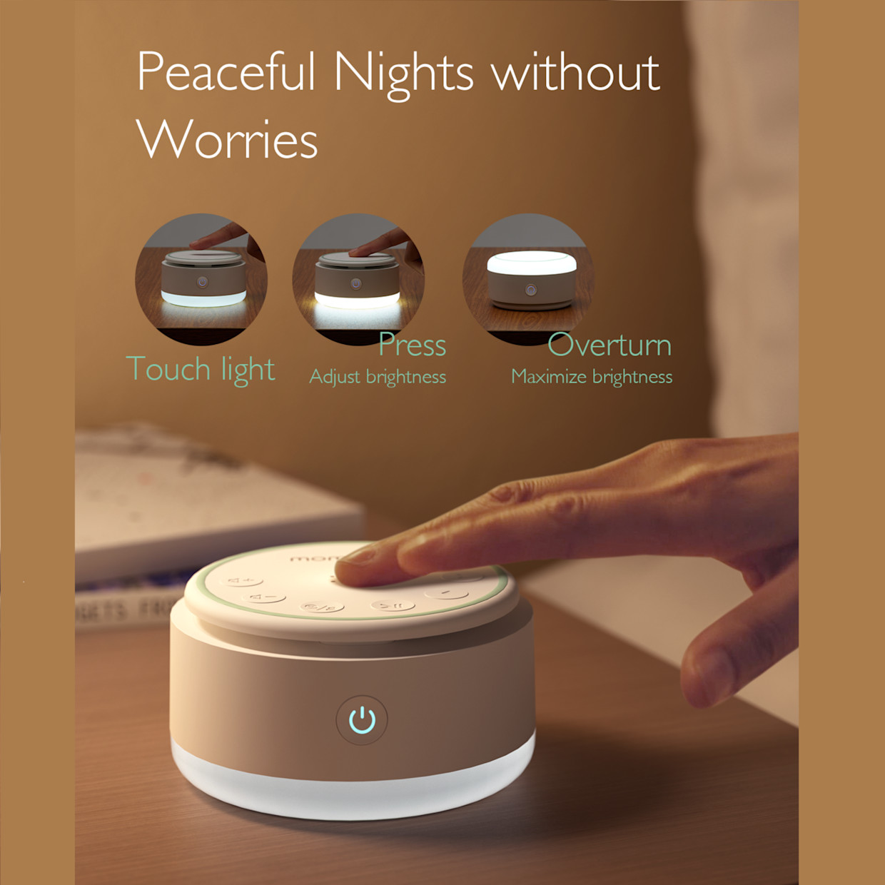 Momcozy Portable White Noise Machine with 20 Soothing Sounds.