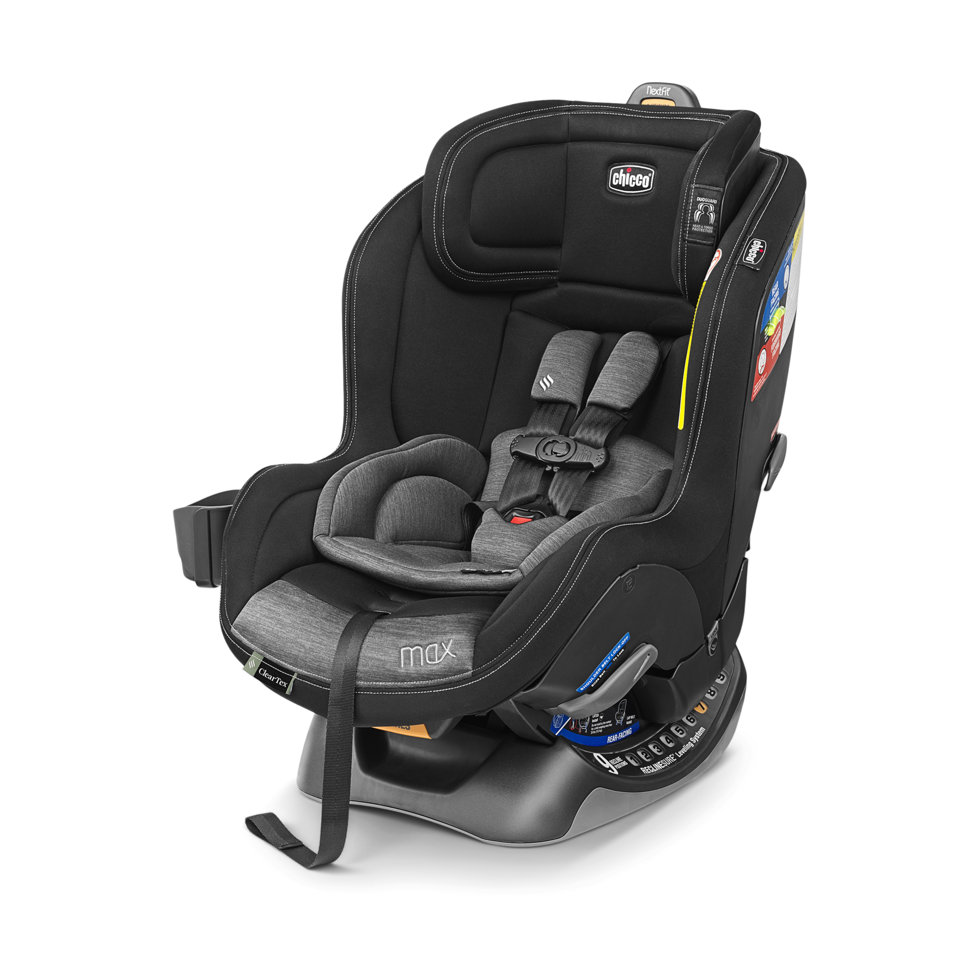 Chicco NextFit Max ClearTex Convertible Car Seat Shadow