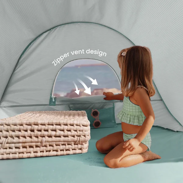 Tiny Land One-Stop Beach Toy & Tent Set - Sea Blue.
