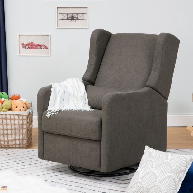 Carter's by DaVinci Arlo Recliner and Swivel Glider - Performance Charcoal Linen.