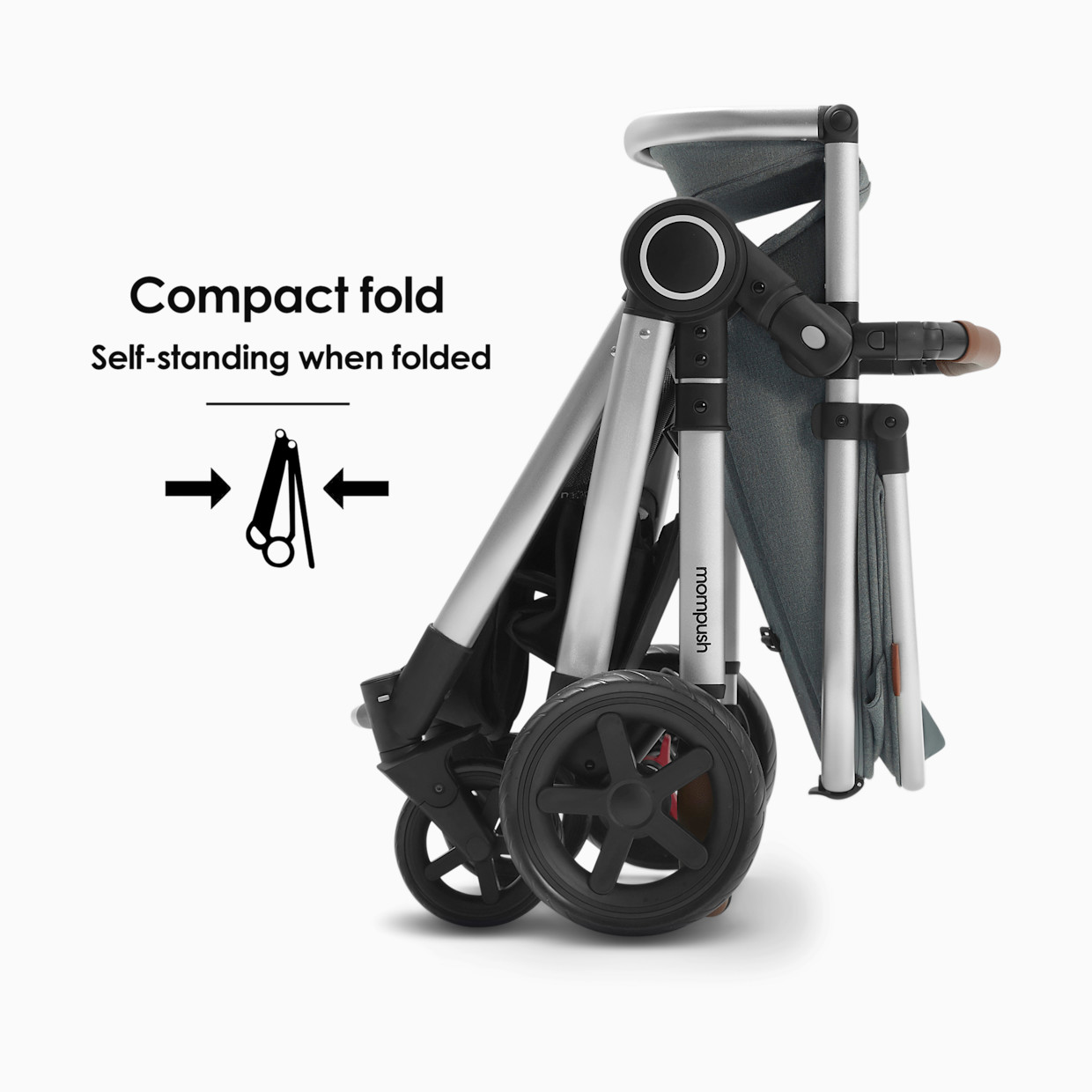 Mompush Ultimate 2 Stroller & Bassinet - Gray.