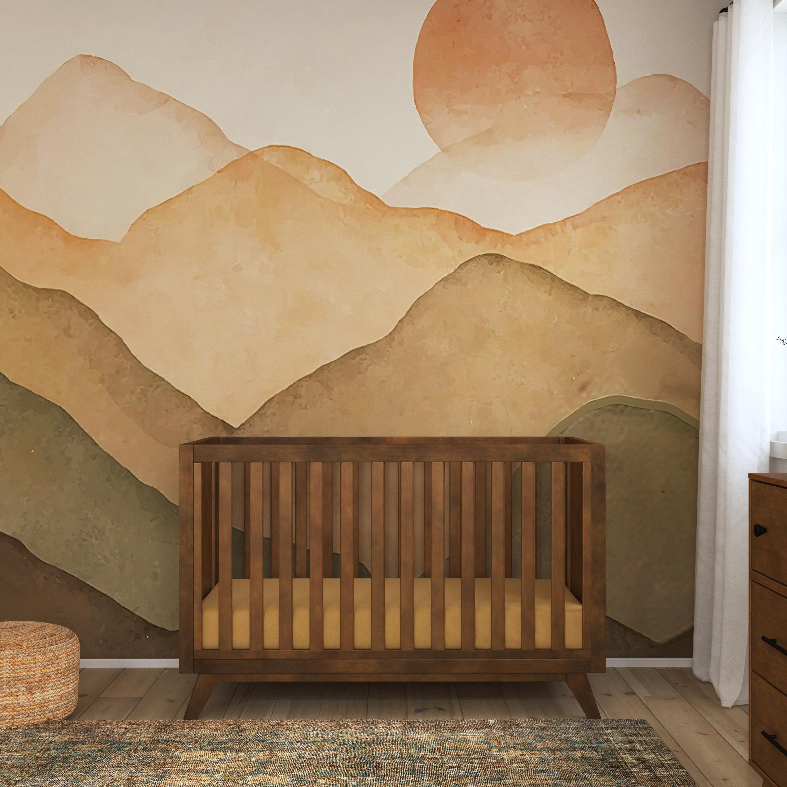 daVinci Otto 3-in-1 Convertible Crib - Walnut.