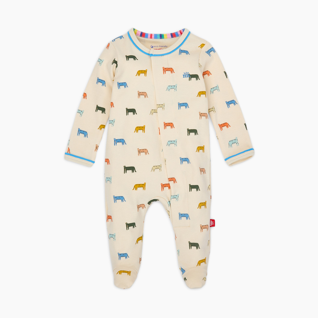 Magnetic Me Organic Cotton Footie - Le Tigre, 3-6 M.