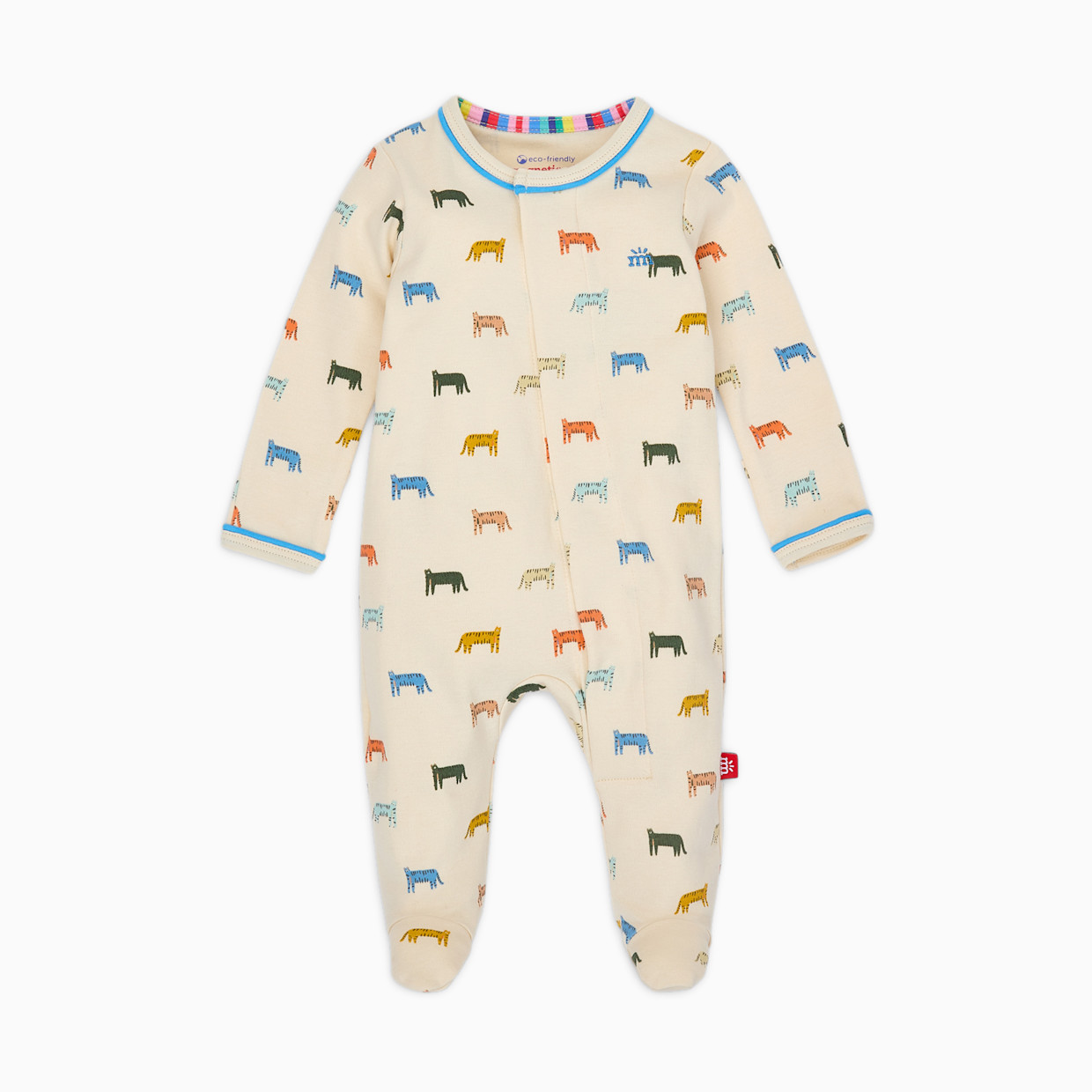 Magnetic Me Organic Cotton Footie - Le Tigre, 3-6 M.
