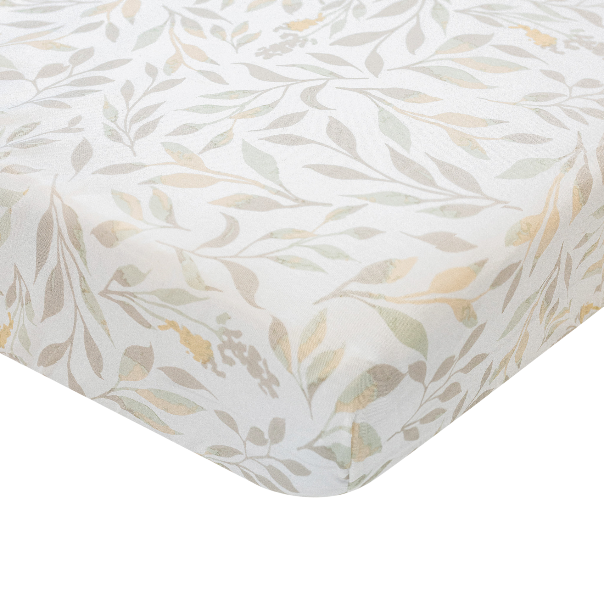 Crane Baby Cotton Sateen Crib Fitted Sheet.