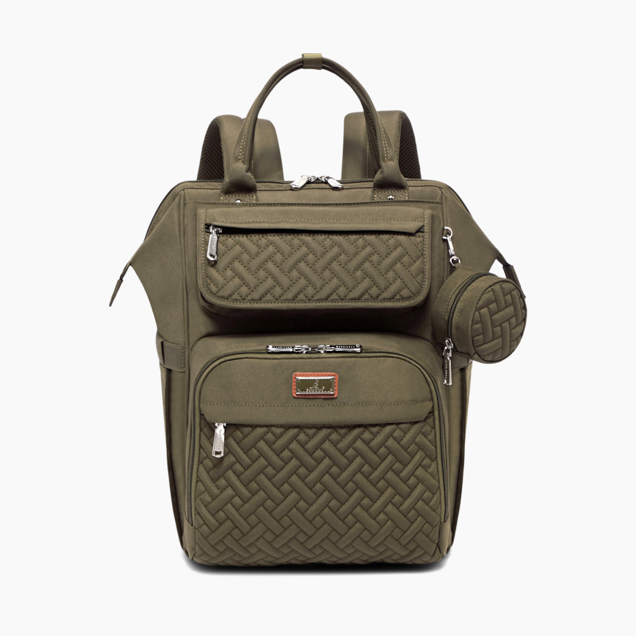 Babbleroo WideTop Diaper Bag Backpack - Army Green.