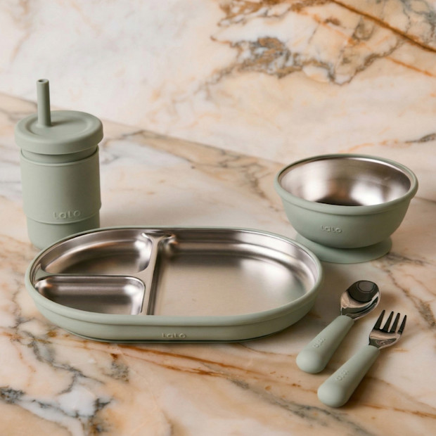 Lalo Stainless Mealtime Essentials - 5pc Set.