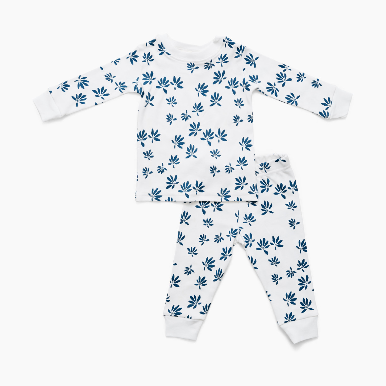 Lewis Baby Pajama Set - Palm Captain's Blue, 6-12 Months.