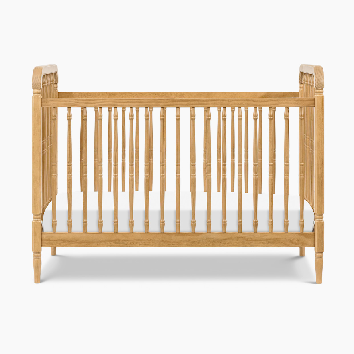 Namesake Liberty 3-in-1 Spindle Crib with Toddler Bed Conversion Kit - Honey.