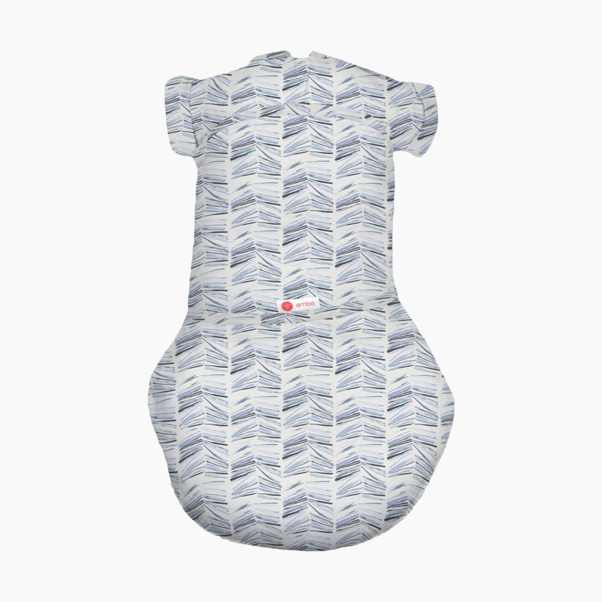 Embe Babies Short Sleeve Swaddle Sack - Angle Stripe, Medium/Large 12-18 Lbs.