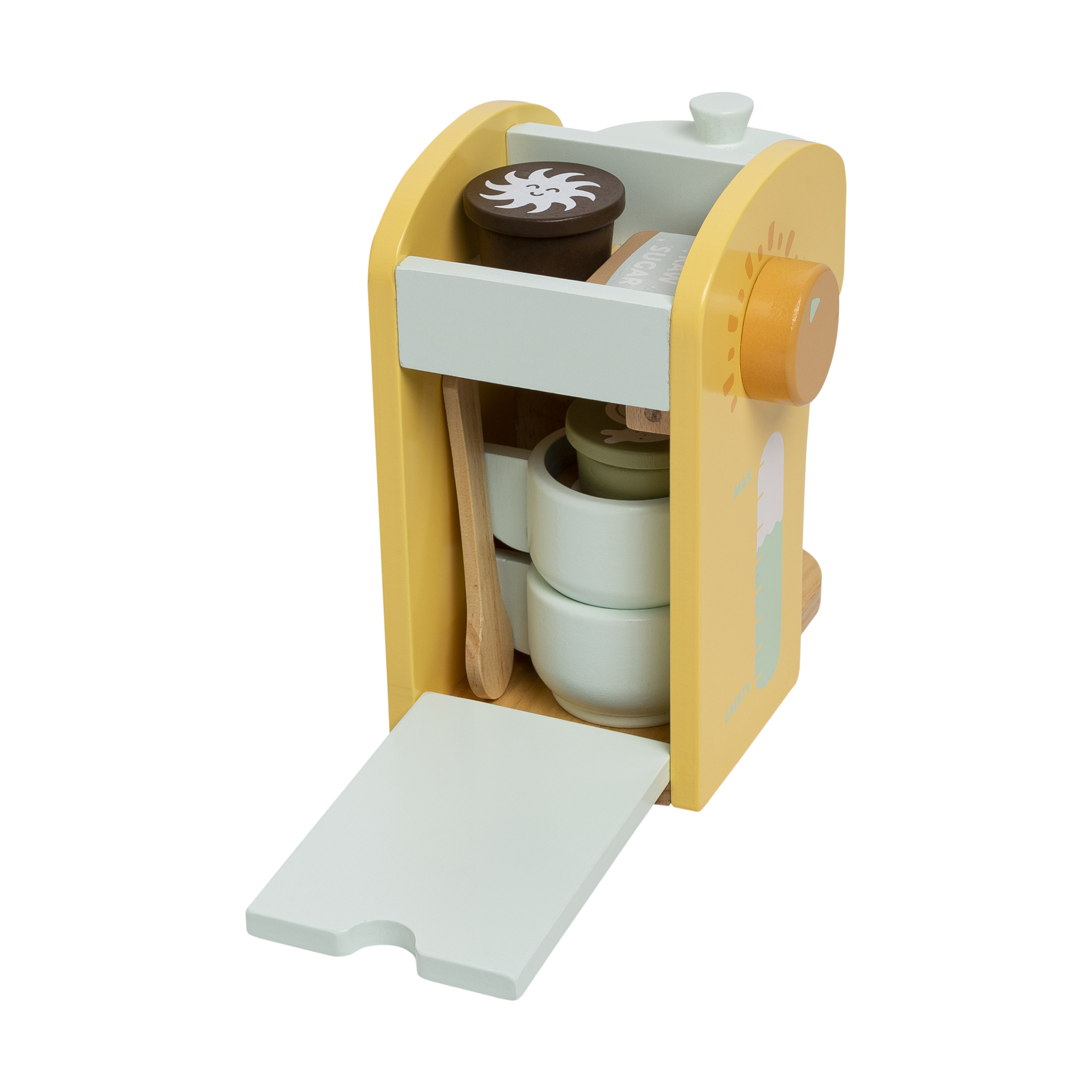 Pearhead Wooden Barista Coffee Maker Toy Set.