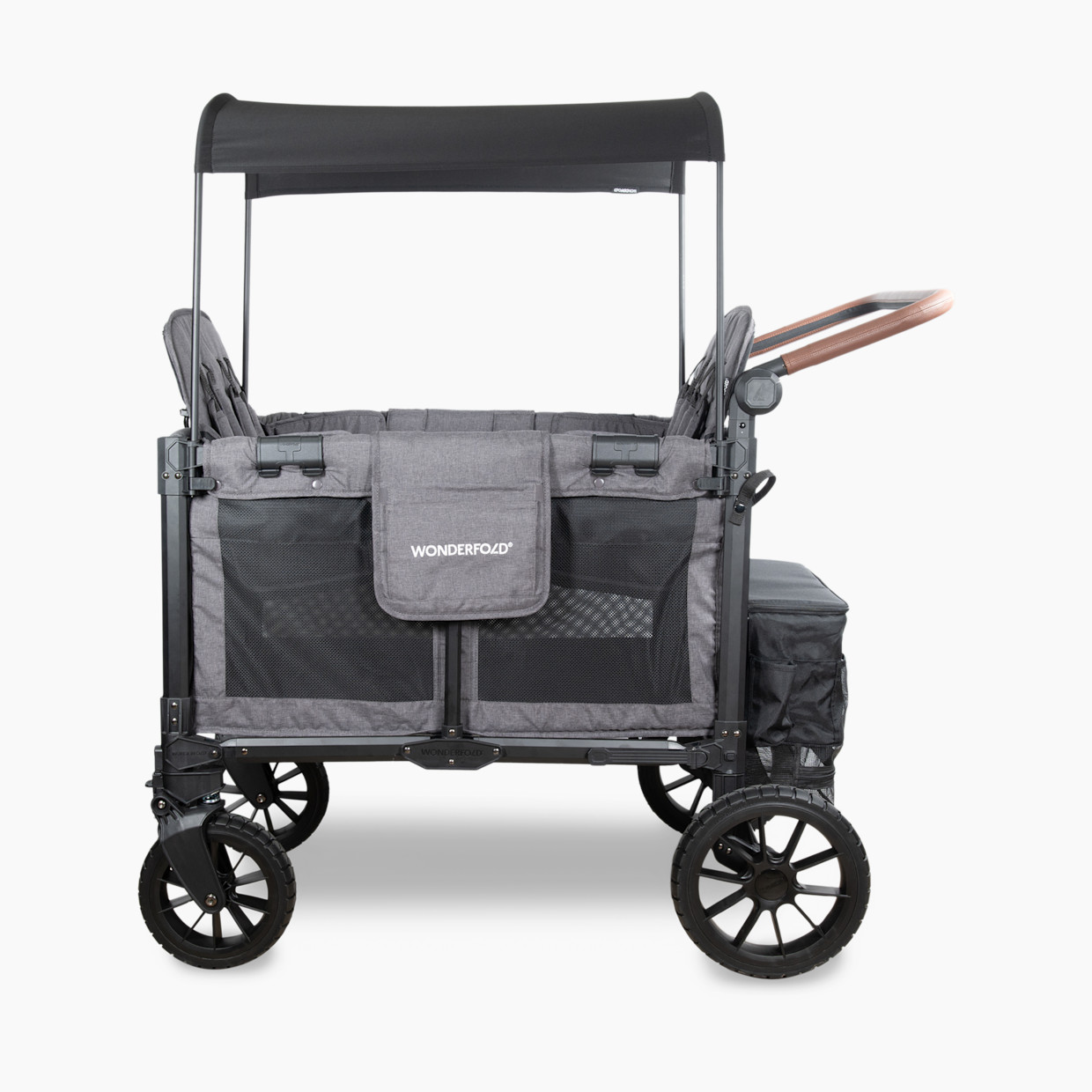 WonderFold Wagon W4 Luxe Pro Stroller Wagon - Charcoal Gray.