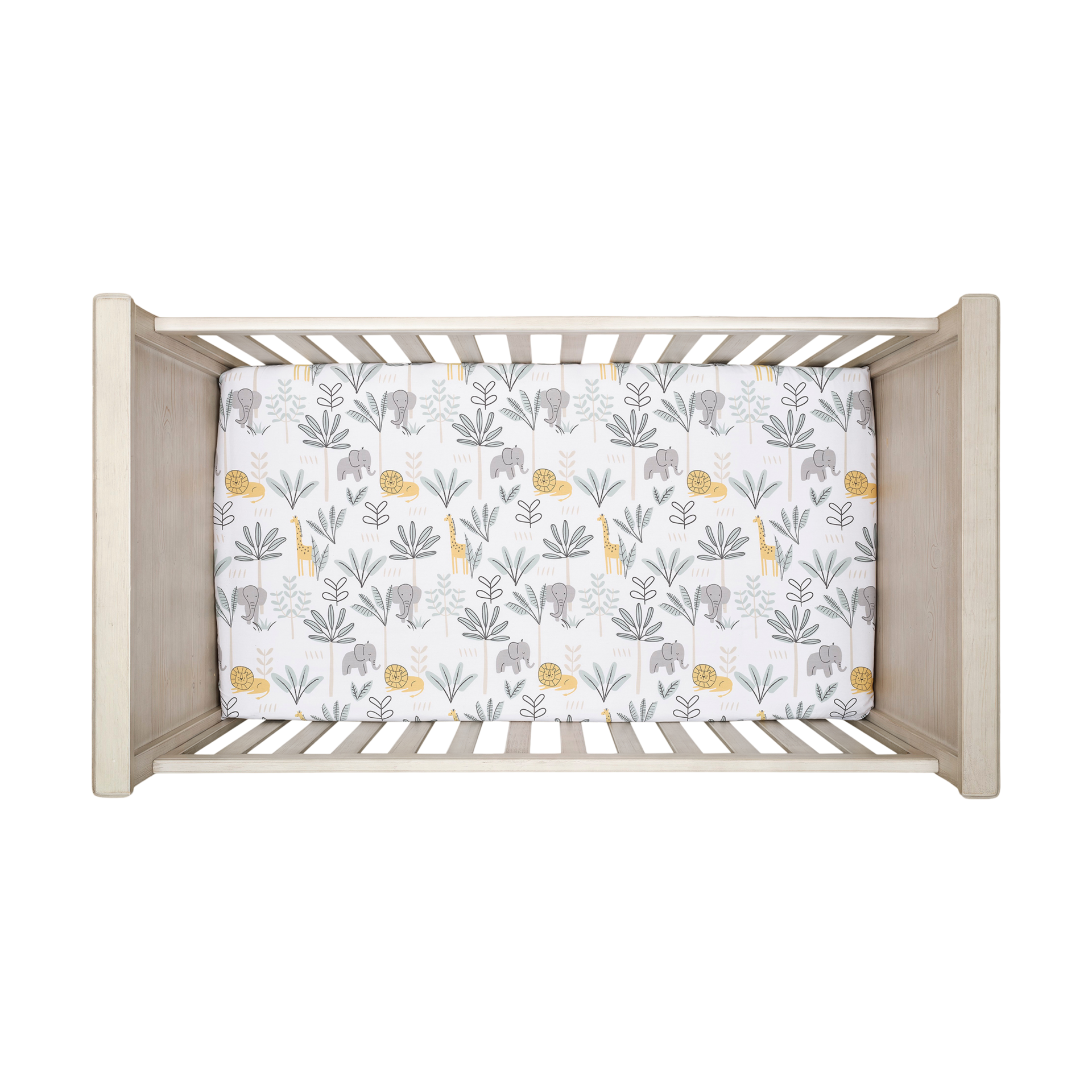 Lambs & Ivy Cotton Fitted Crib Sheet.